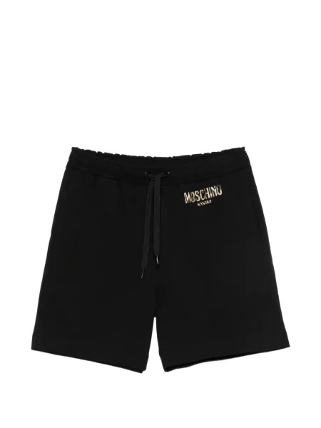 Pantaloni scurți Moschino cu imagine cu cordon negru