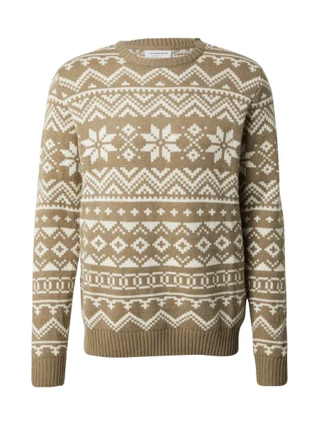 Lindbergh Pulover gri taupe alb