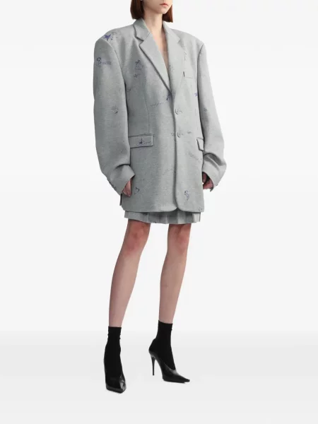 Fustă Vetements cu imagine gri