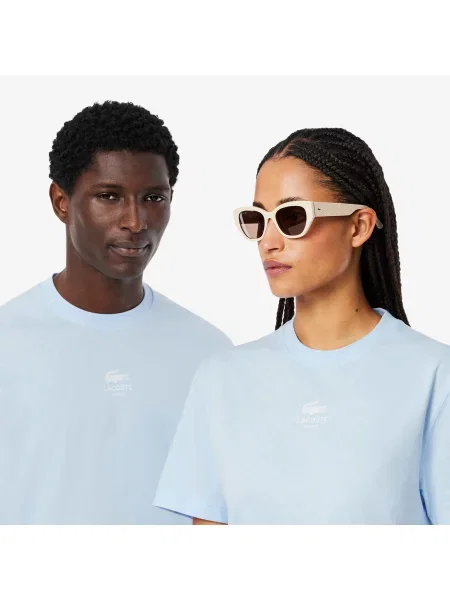 Lacoste футболка унісекс Classic fit блакитна