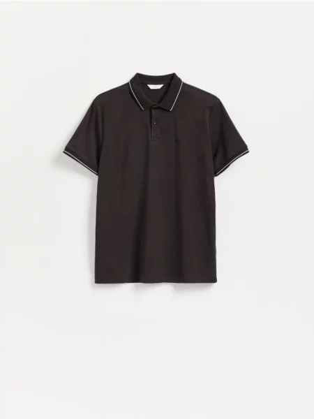 Tricou polo Reserved maro