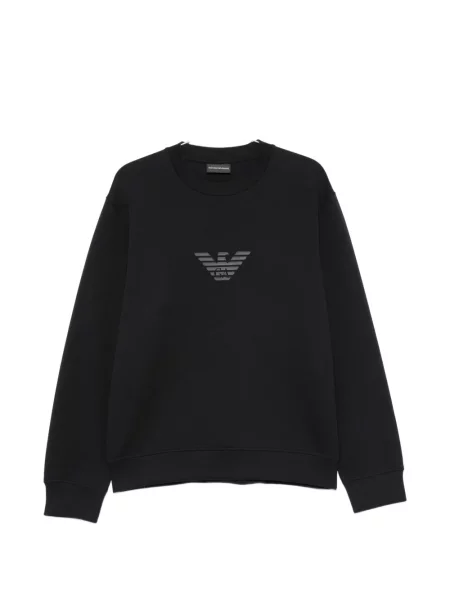 Pulover Emporio Armani cu autograf albastru