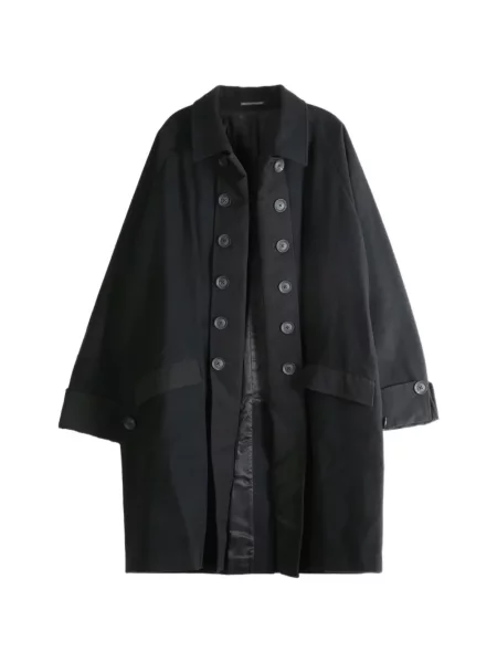 Geacă Yohji Yamamoto cu două rânduri de nasturi negru