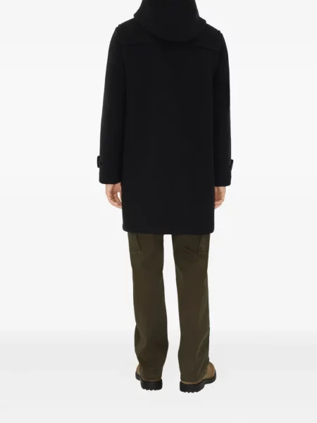Palton Burberry de lână negru