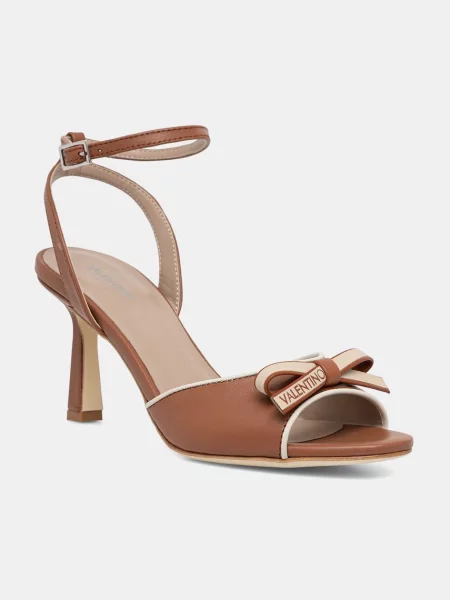 Sukienka Valentino na wysokim obcasie brązowa