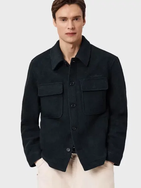 Рубашка Allsaints синяя