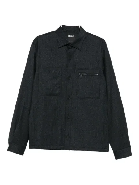 Риза Zegna сиво
