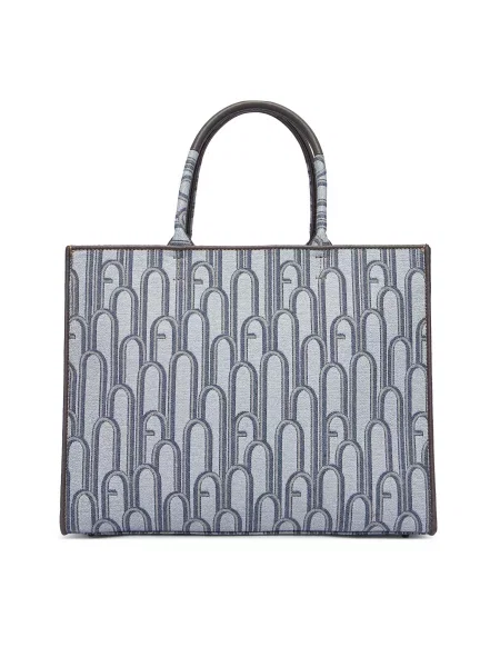 FURLA Shopper táska OPPORTUNITY zafir / galambkék / szürke kék