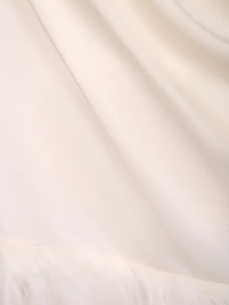 Top Fabiana Filippi cu pene drapat