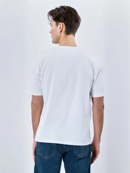TEESHOPPEN Top T-shirts alb