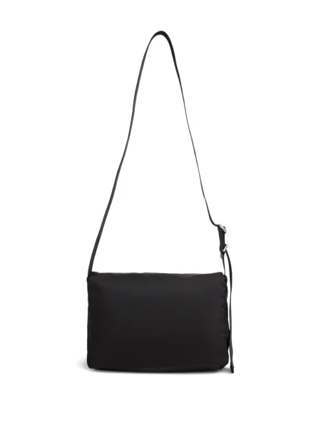 Kožna torba Jil Sander crna