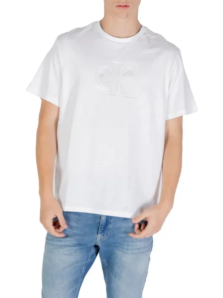 Kratek majica Calvin Klein bela
