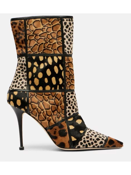Cizme scurte Manolo Blahnik maro