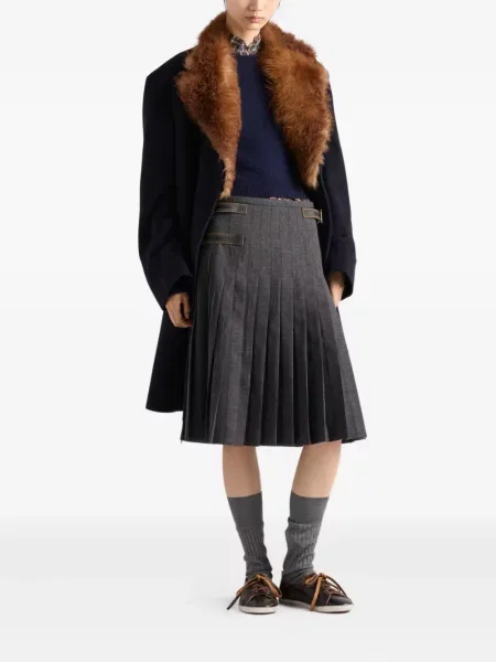 Pulover Prada cu decolteu rotund albastru