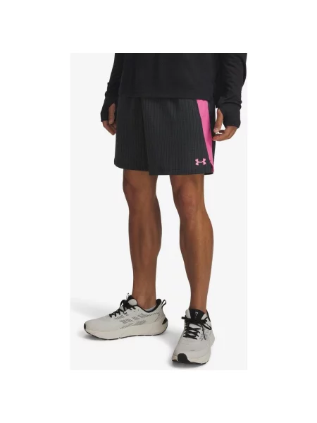 Szorty Under Armour Tech Vent Jacquard ciemnoszary różowy S czarne