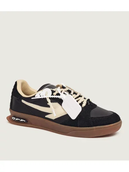 OFF-WHITE Sneakers M-End Of Play | piele întoarsă alb