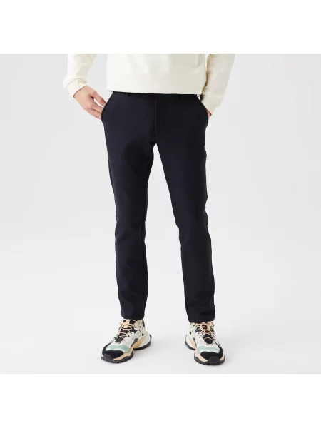 Lacoste Spodnie Slim Fit granatowe