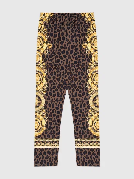 Детские леггинсы Versace коричневые
