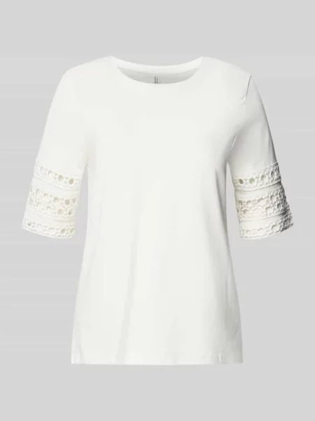 Męski t-shirt o kroju regular fit z czystej bawełny model IVACY' Vero Moda biała