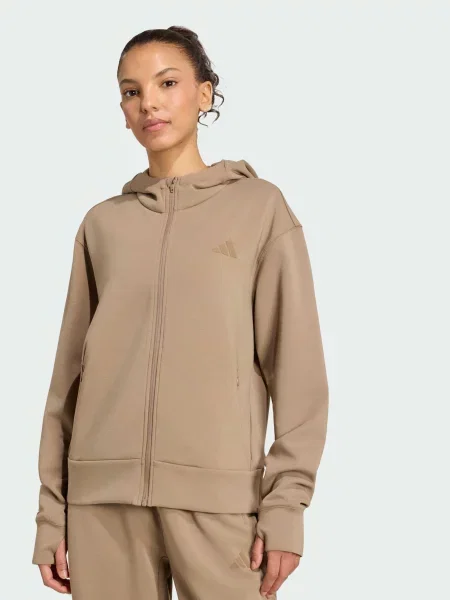 Спортивна кофта adidas комбінований верх бежевий