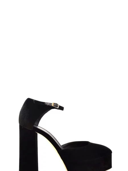 Sandály Giuseppe Zanotti na vysokém podpatku černé