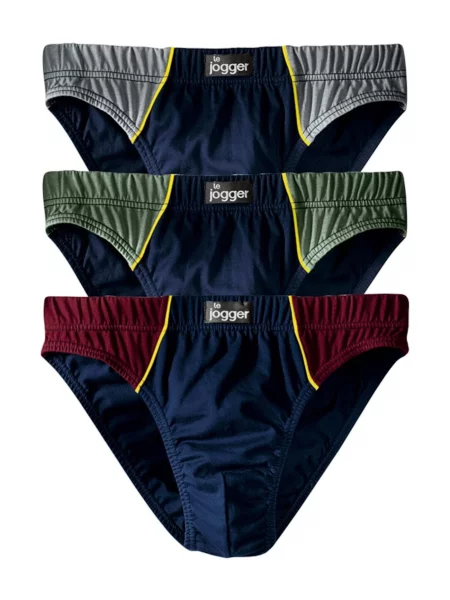 LE JOGGER Spodnje hlačke marine / svetlo modra / zelena rdeča