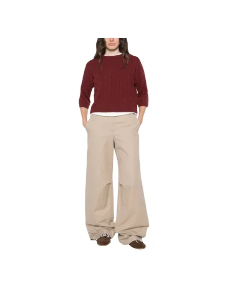 Sweter Marella wełniany czerwony