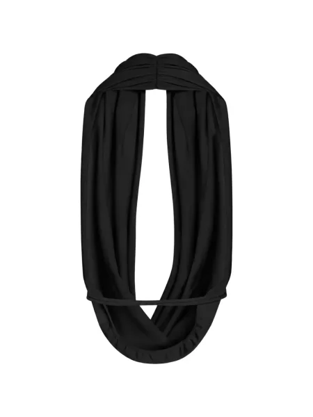 Top Medeea drapat cu gât halter negru
