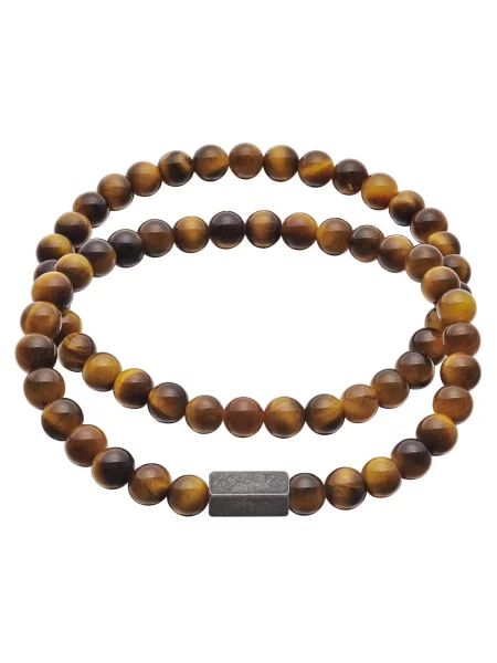 True Rebels Náramok hnedá čierna