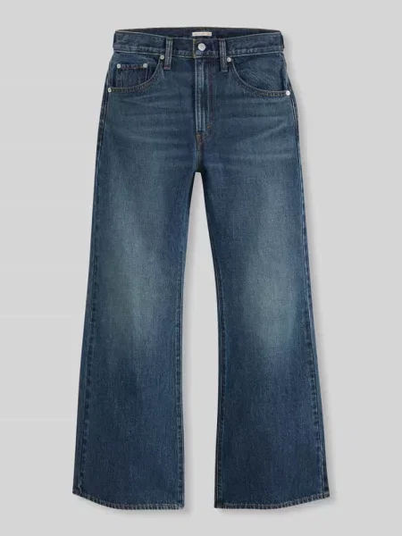 Jeansy o kroju tapered fit z czystej bawełny w stylu 5 kieszeni Levi's granatowy