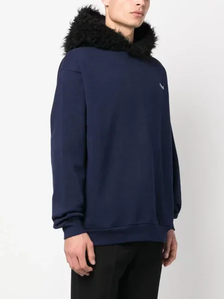 Hoodie Marni με κέντημα μπλε