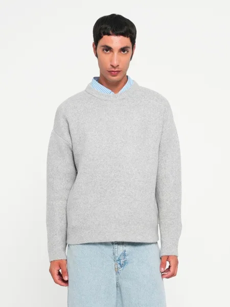 JACK & JONES Pulover JCOBLANKS amestecat gri