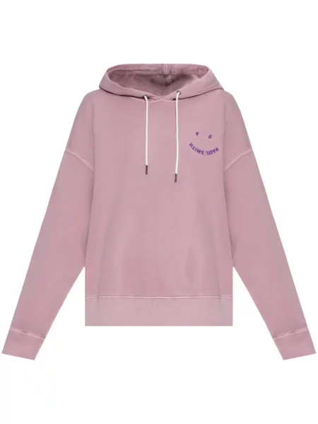 Hanorac cu glugă Ps Paul Smith cu broderie roz