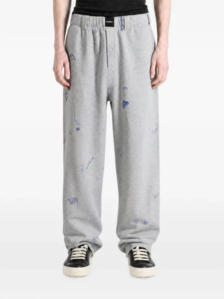 Τρέξιμο παντελόνι Vetements με σχέδιο γκρι