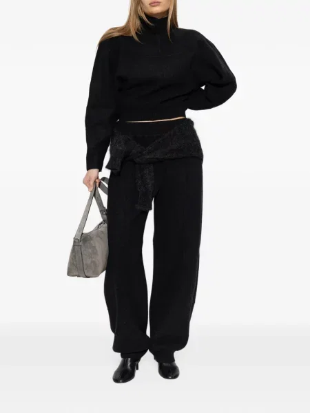 Decupat hanorac Max Mara de lână gri