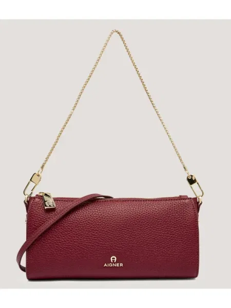 Aigner De piele geantă pe umăr IVY S bordo