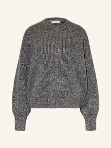 Brunello Cucinelli Sweter Z Kaszmiru grau srebrny