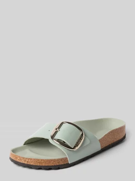 Klapki ze skóry ze sprzączką model MADRID BIG BUCKLE' Birkenstock