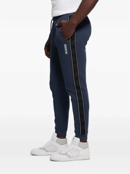 Ριγέ τρέξιμο παντελόνι Guess μπλε