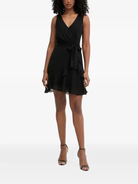 Rochie mini Morgan cu volane plic negru