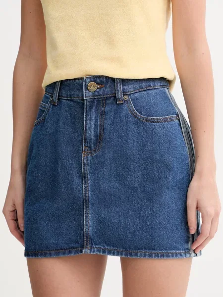 Adidas Originals fustă din denim albastru