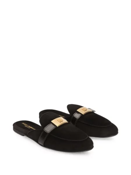 Mules Dolce & Gabbana σουέντ μαύρο