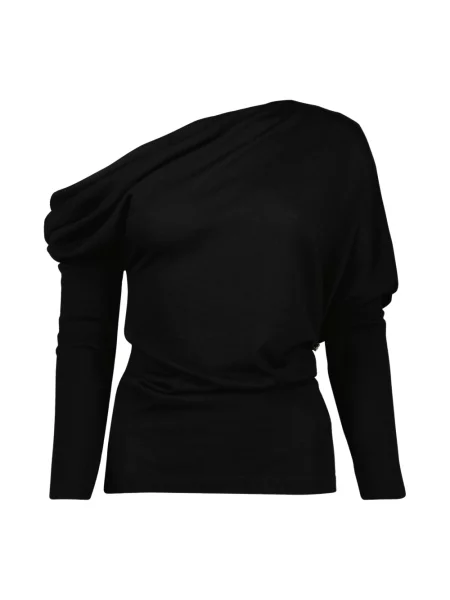 Top Moschino drapowany czarny