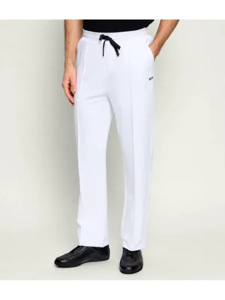 BOSS GREEN Pantaloni de trening JT_Member Hurley alb