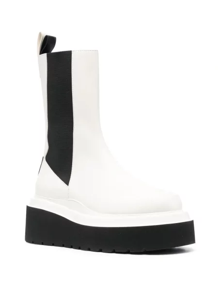 Botine chelsea 3juin cu pană alb