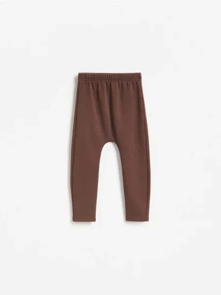 Reserved Pantaloni căptușiți maro-închis maro