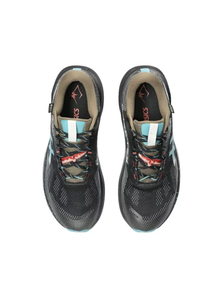 Pánske bežecké topánky ASICS Trabuco 14 GTX black/misty pine čierna