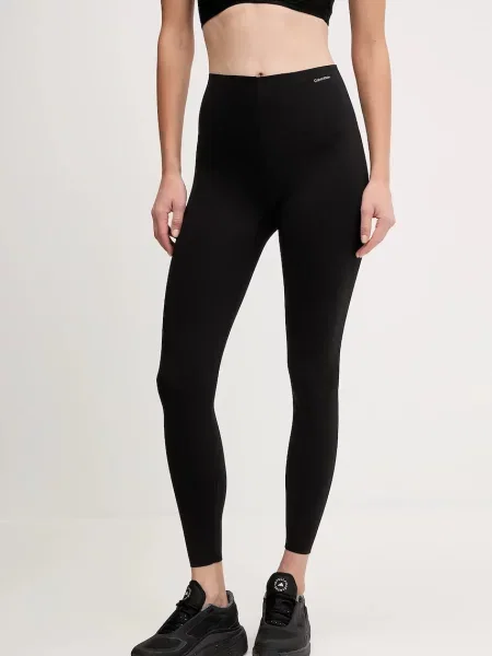 Calvin Klein Performance legginsy gładkie czarny