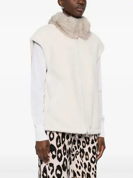 Kołnierzykowy futrzana kamizelka Marccain z futerkiem
