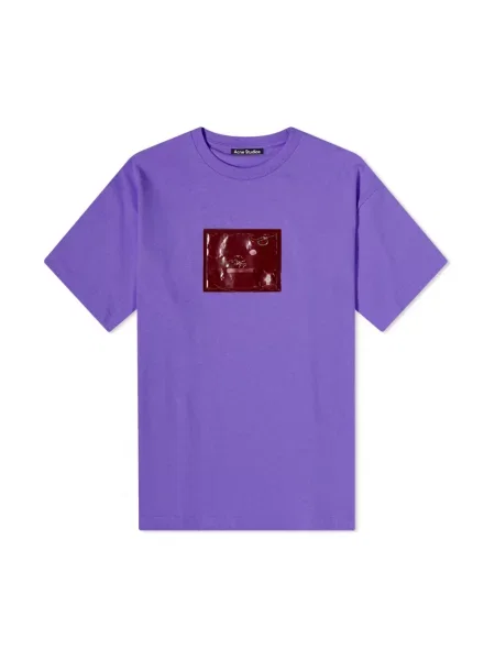 Koszulka Acne Studios fioletowa